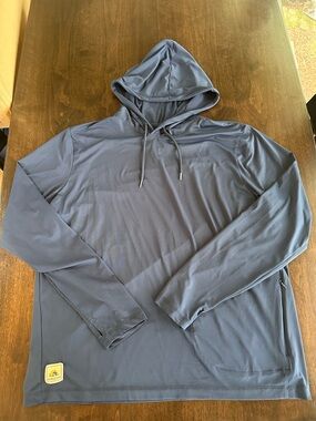 Pendleton Men's Hooded Long-Sleeve Performance Shirt Navy Blue XL like new